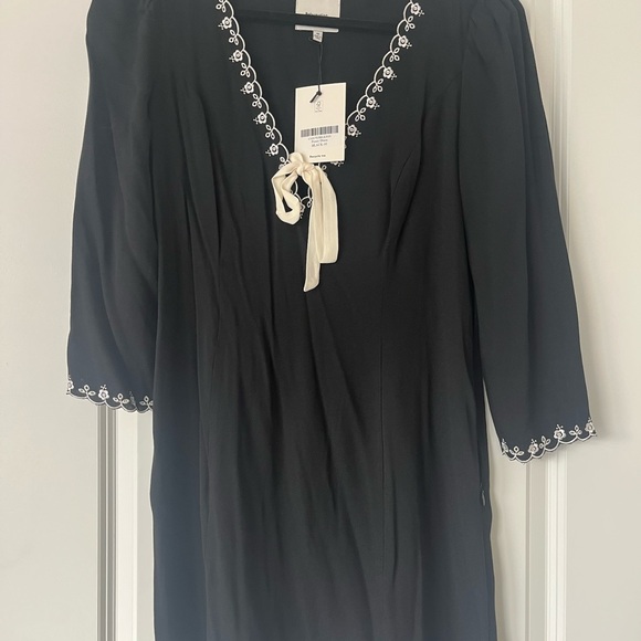 Reformation Posey NWT black mini dress - Picture 2 of 3